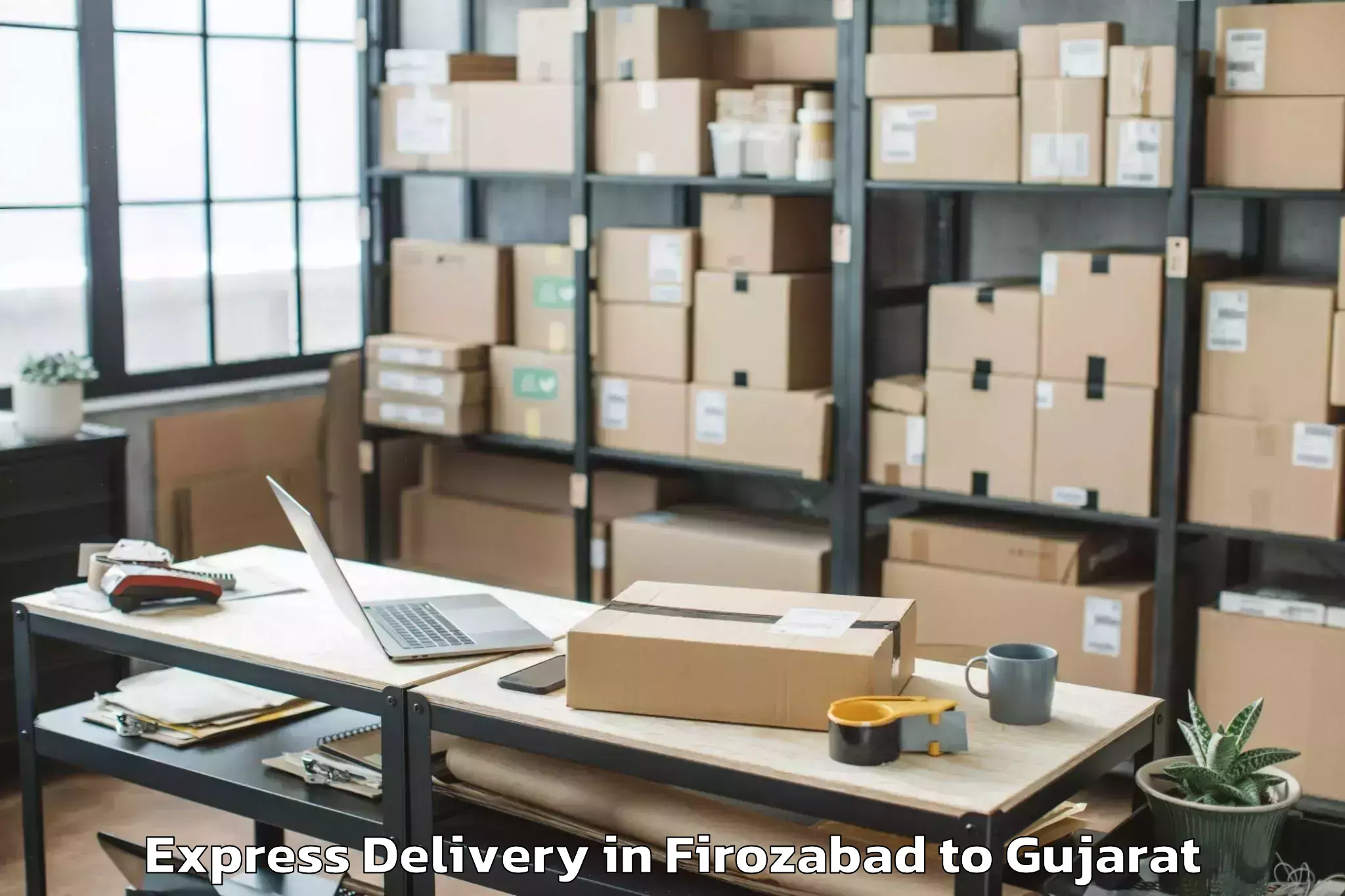 Book Firozabad to Santalpur Express Delivery Online